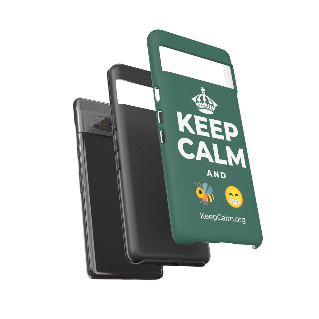 KEEP CALM AND BEE HAPPY Phone Case