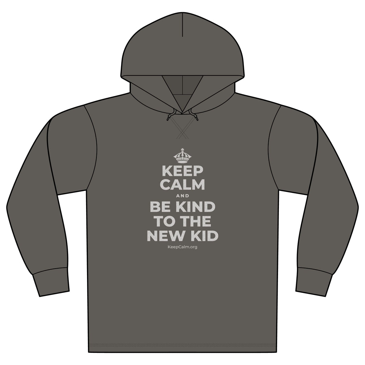 KEEP CALM AND BE KIND TO THE NEW KID Organic Hoodie Tee