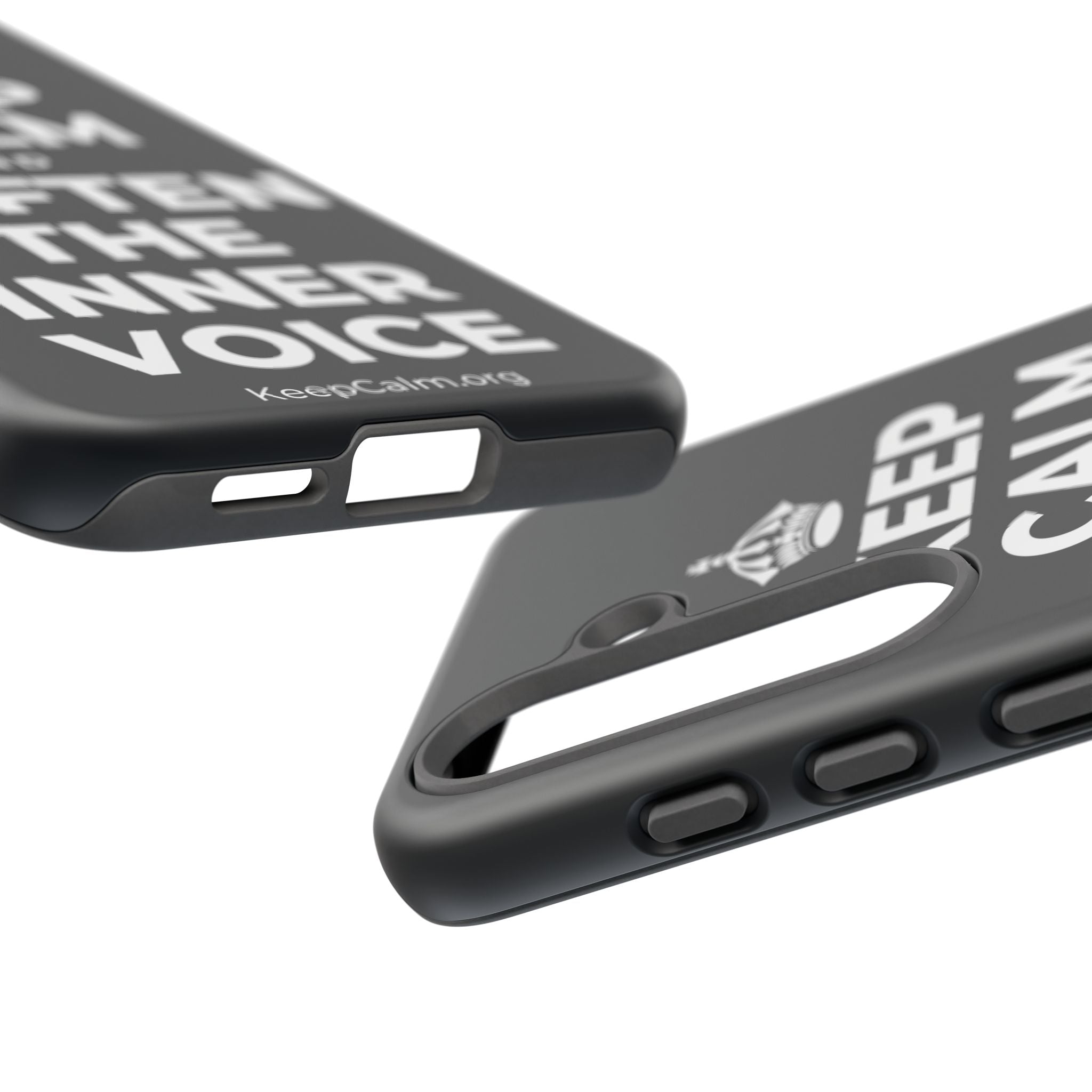 KEEP CALM AND SOFTEN THE INNER VOICE Phone Case (Dark)