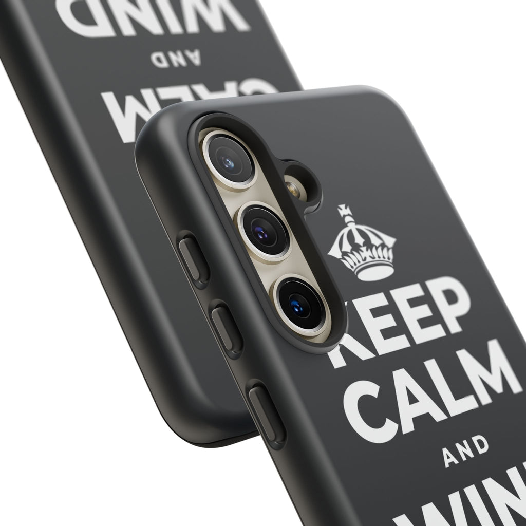KEEP CALM AND WIND DOWN GENTLY Phone Case (Dark)