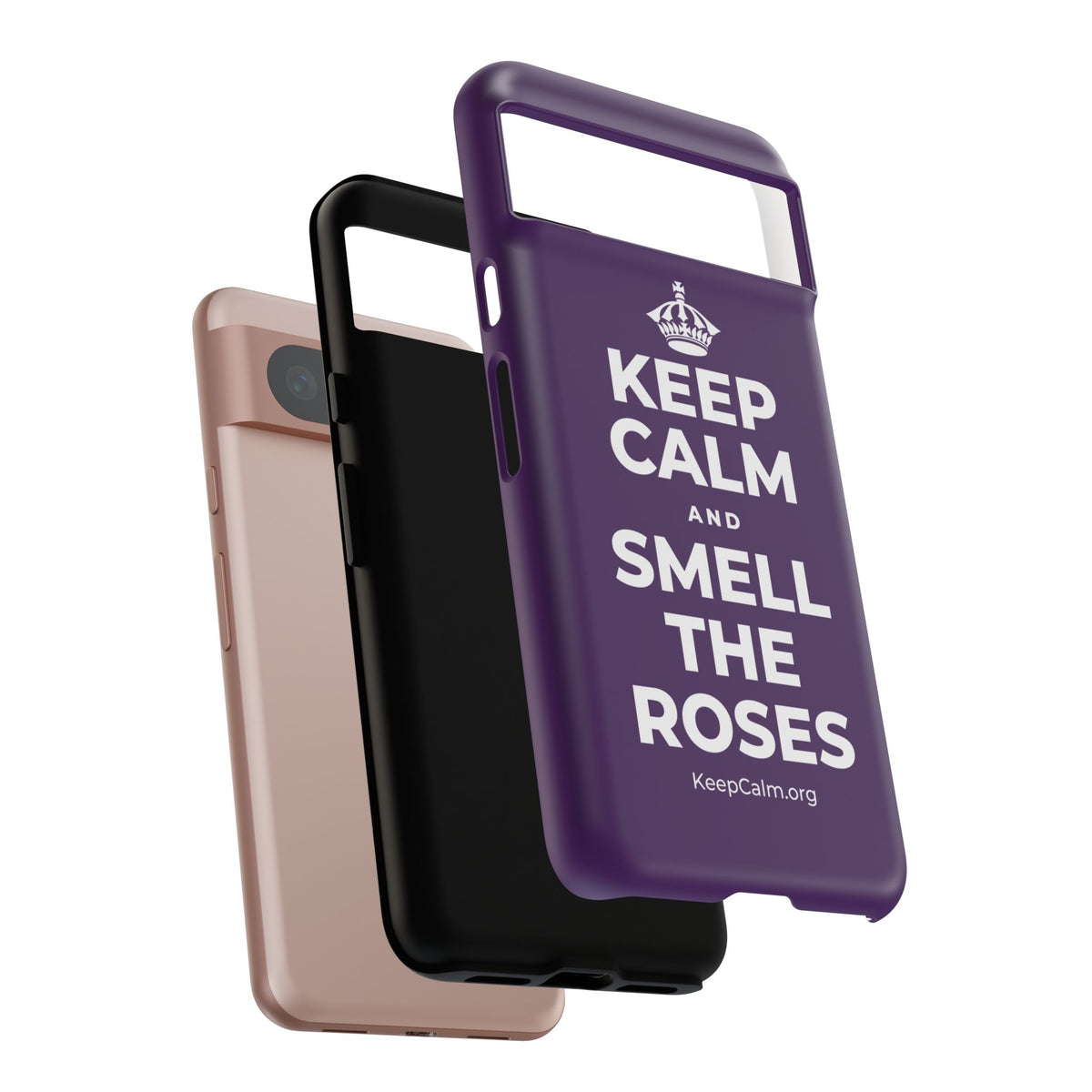 KEEP CALM AND SMELL THE ROSES Phone Case
