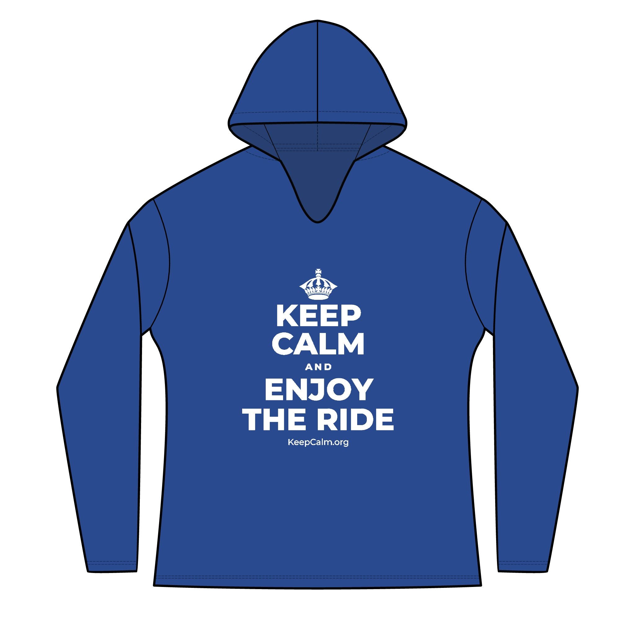 KEEP CALM AND ENJOY THE RIDE Women's Long Sleeve Hoodie