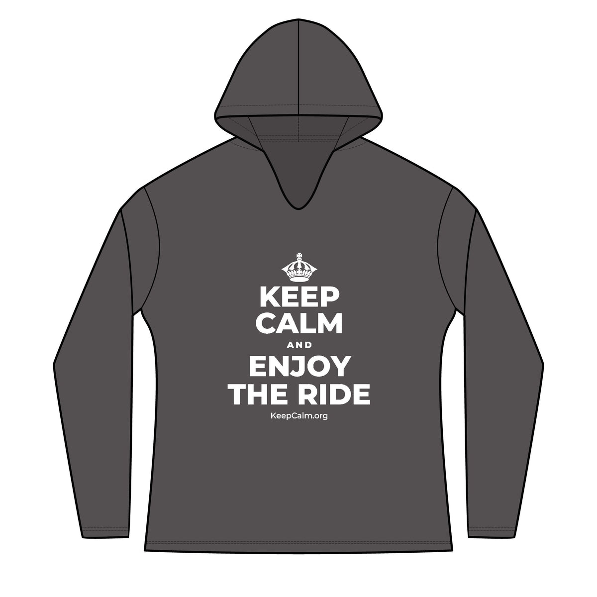 KEEP CALM AND ENJOY THE RIDE Women's Long Sleeve Hoodie
