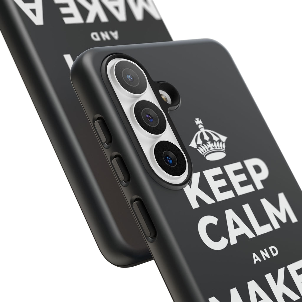 KEEP CALM AND MAKE A WARM MEMORY Phone Case (Dark)