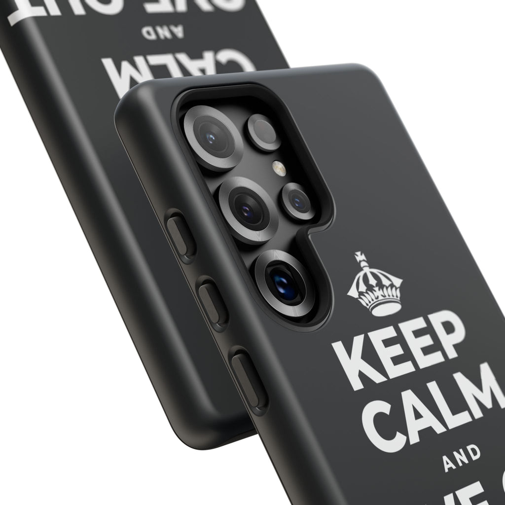 KEEP CALM AND LOVE OUT LOUD Phone Case (Dark)
