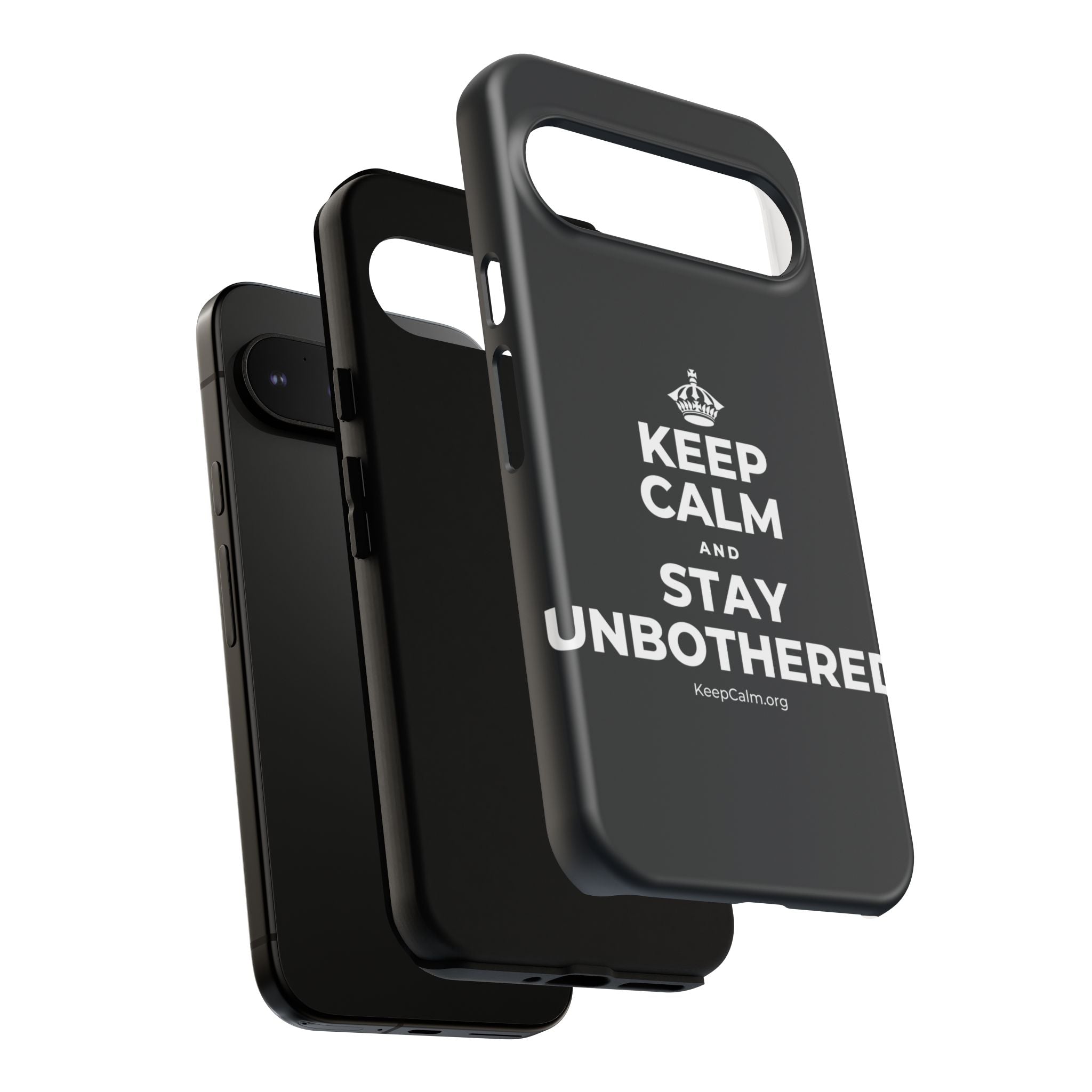 KEEP CALM AND STAY UNBOTHERED Phone Case (Dark)