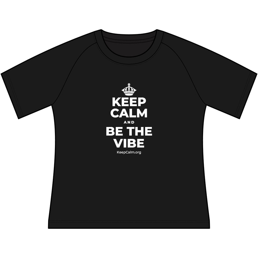 KEEP CALM AND BE THE VIBE Women's Raglan Tee