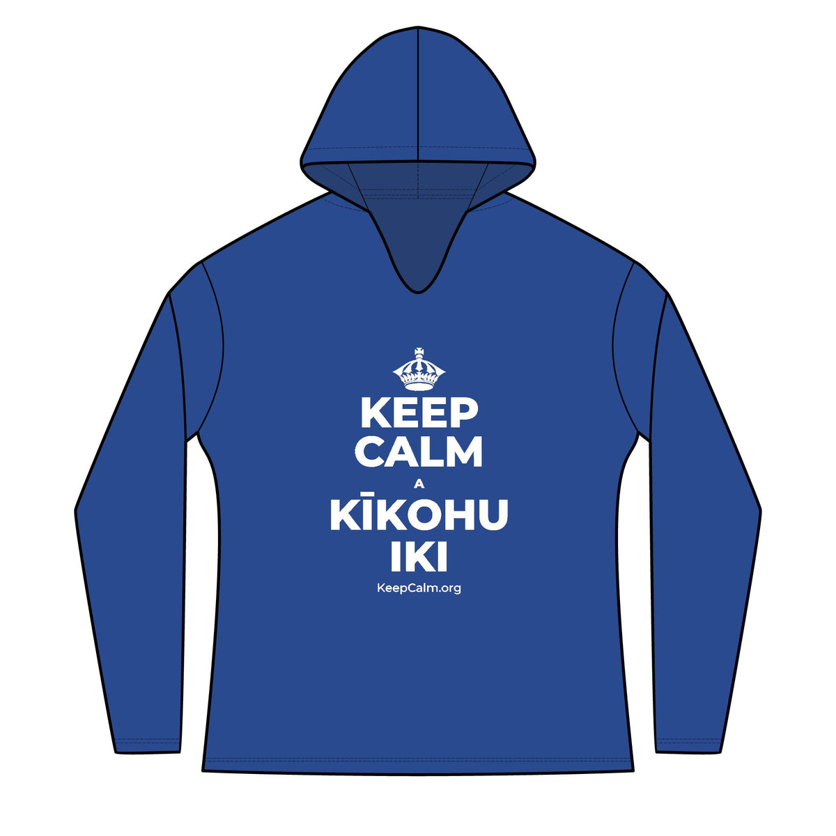 KEEP CALM A KĪKOHU IKI Women's Long Sleeve Hoodie