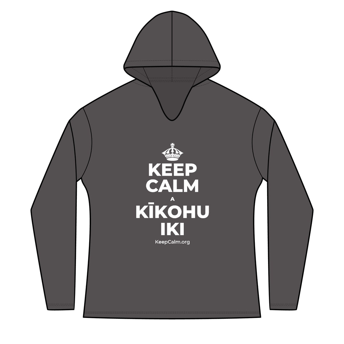 KEEP CALM A KĪKOHU IKI Women's Long Sleeve Hoodie
