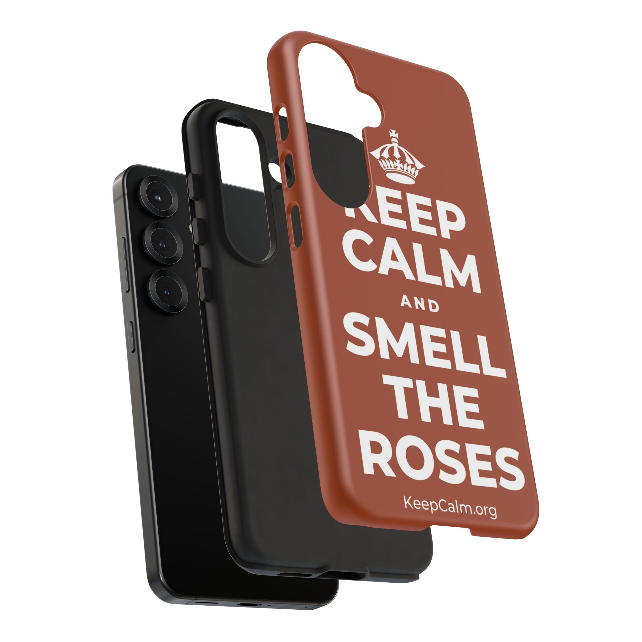 KEEP CALM AND SMELL THE ROSES Phone Case