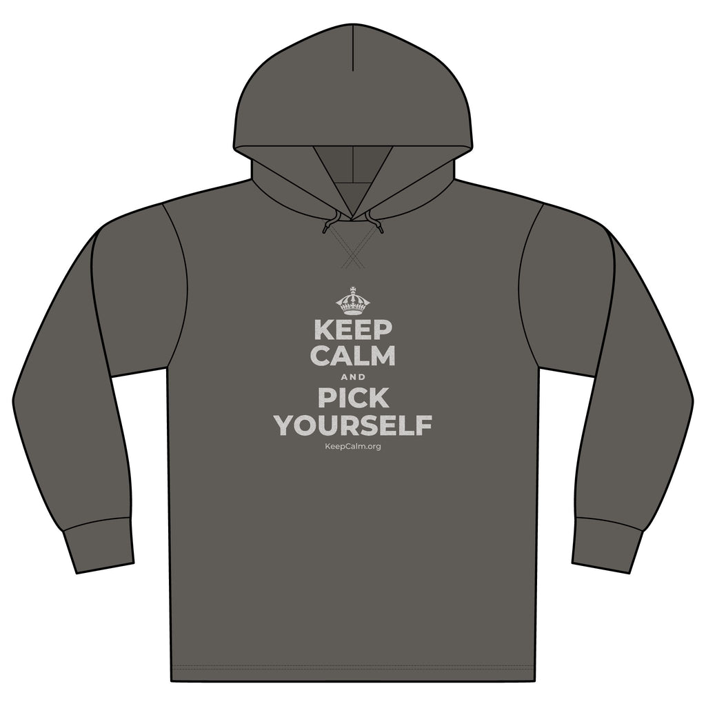 KEEP CALM AND PICK YOURSELF Organic Hoodie Tee