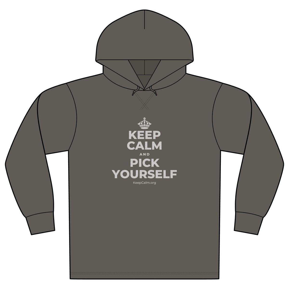 KEEP CALM AND PICK YOURSELF Organic Hoodie Tee