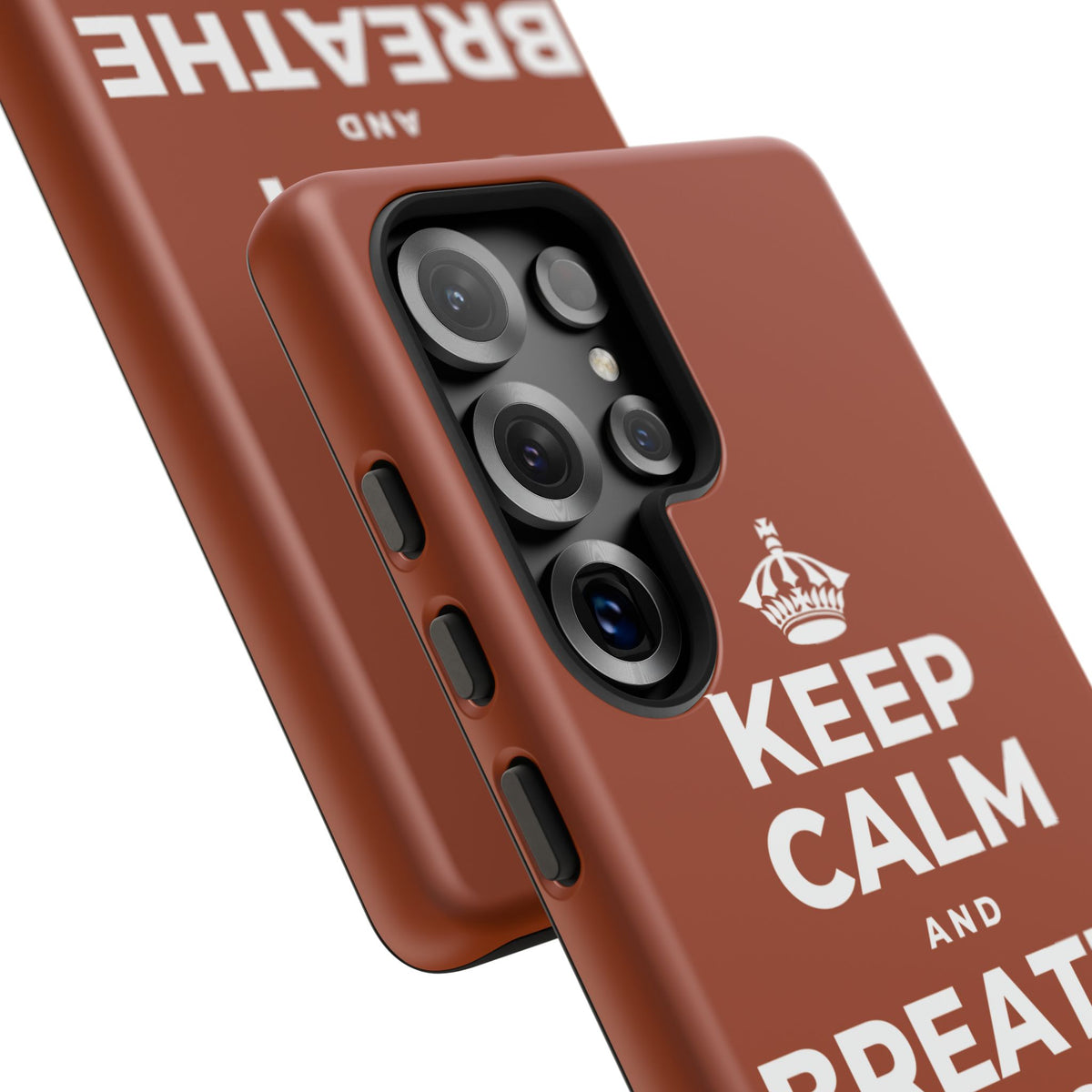 KEEP CALM AND BREATHE BEFORE YOU BEGIN Phone Case