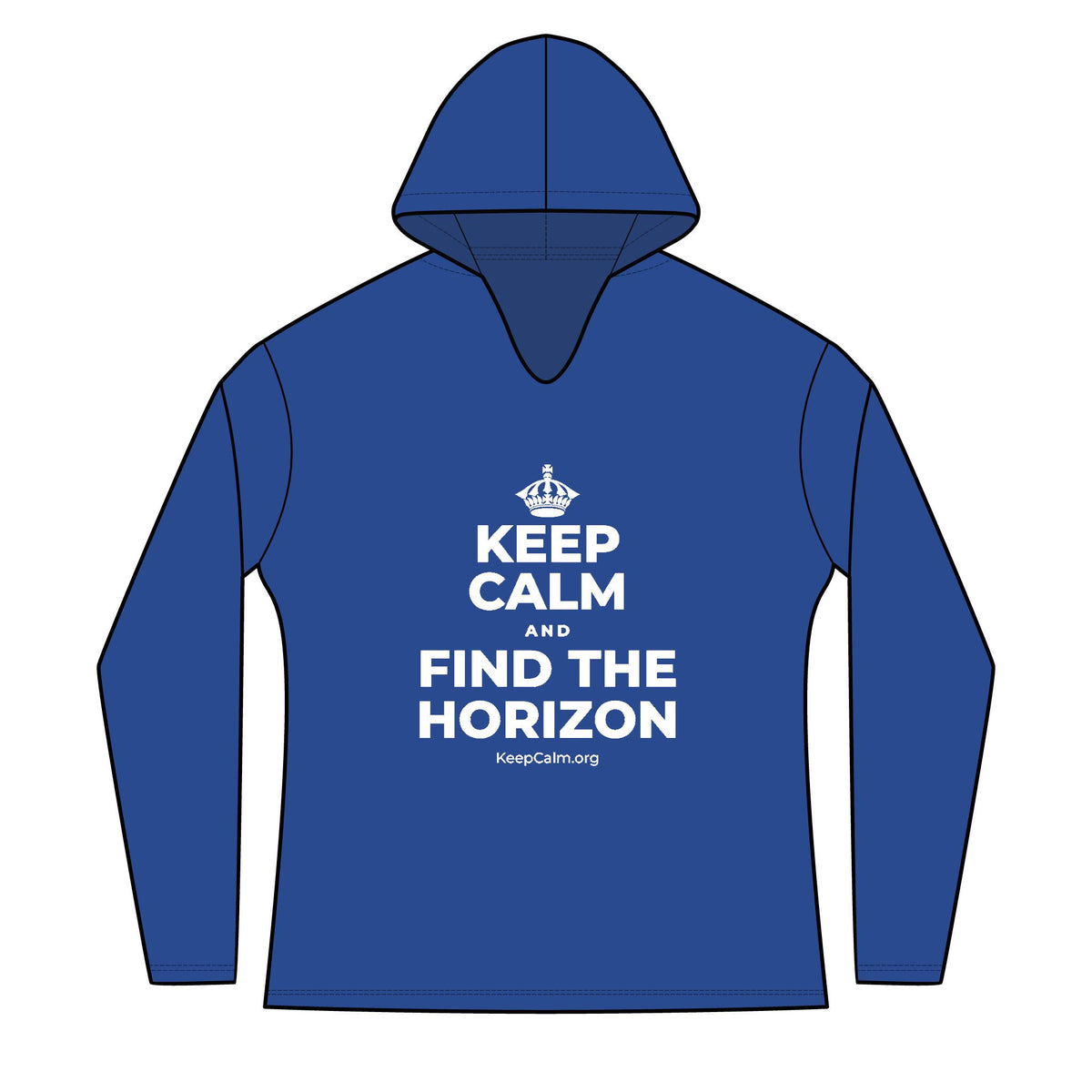KEEP CALM AND FIND THE HORIZON Women's Long Sleeve Hoodie