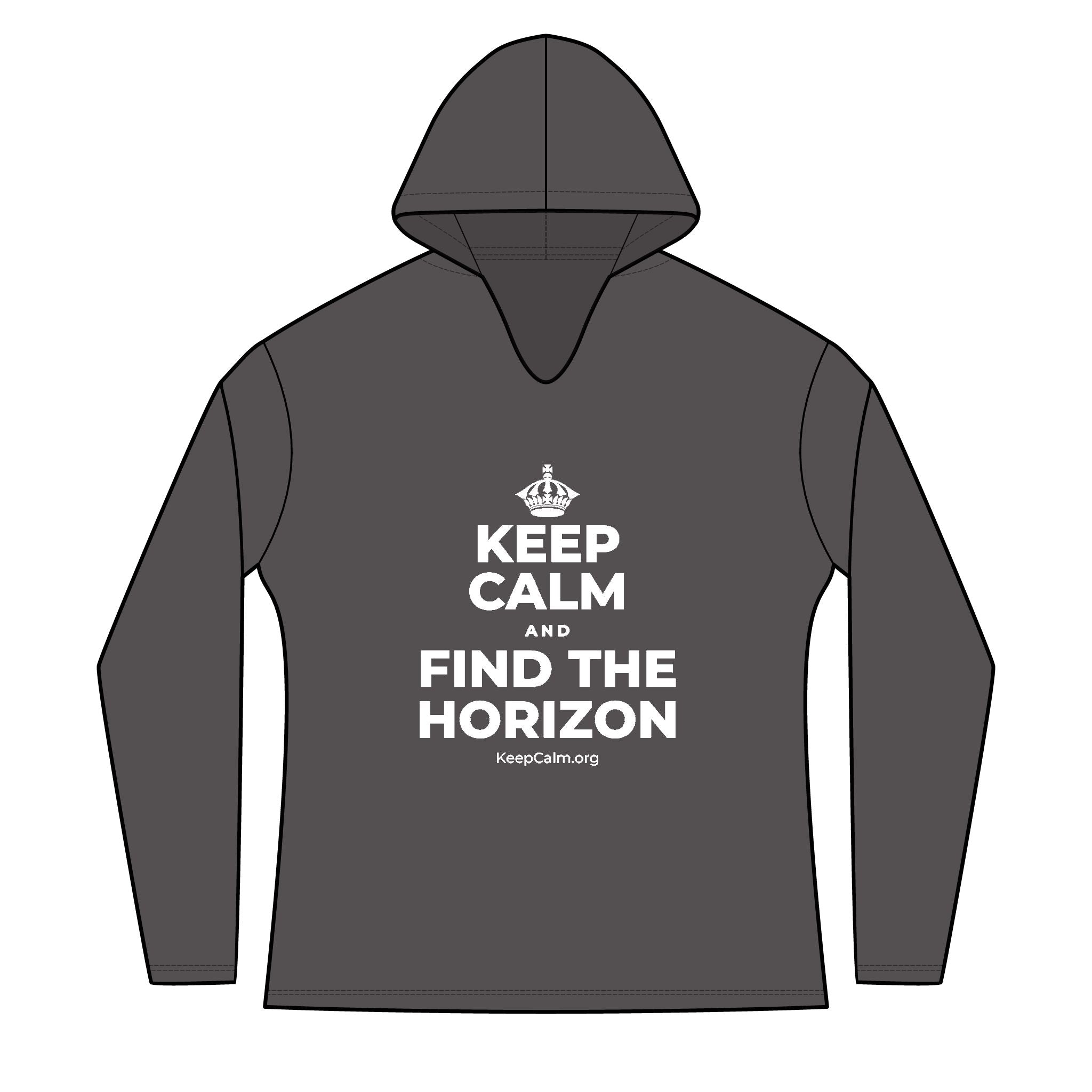 KEEP CALM AND FIND THE HORIZON Women's Long Sleeve Hoodie