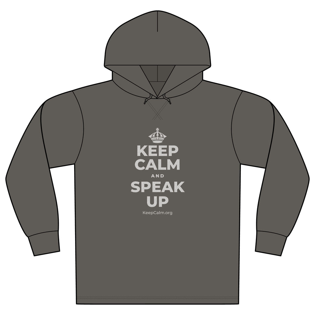 KEEP CALM AND SPEAK UP Organic Hoodie Tee