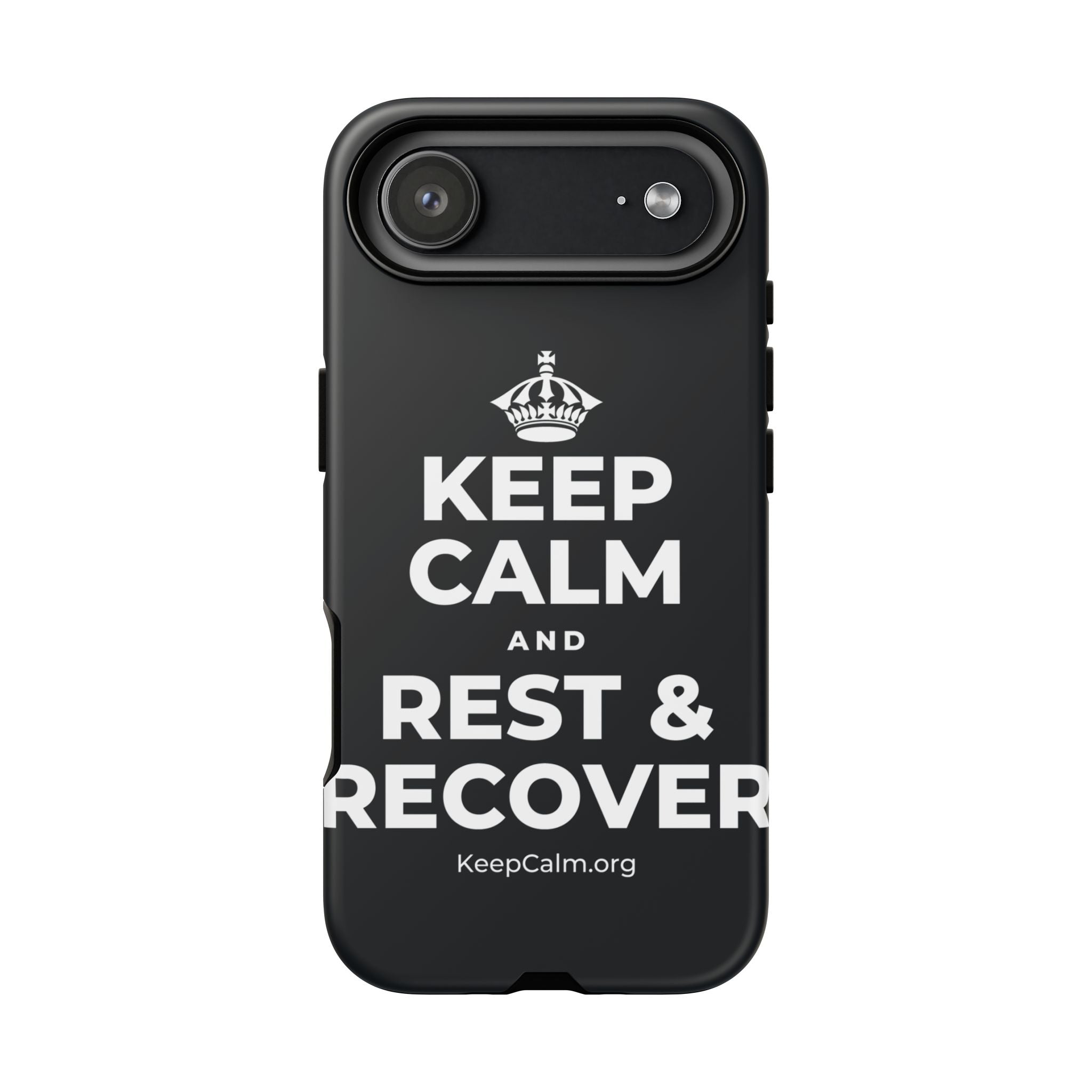 KEEP CALM AND REST & RECOVER Phone Case (Dark)