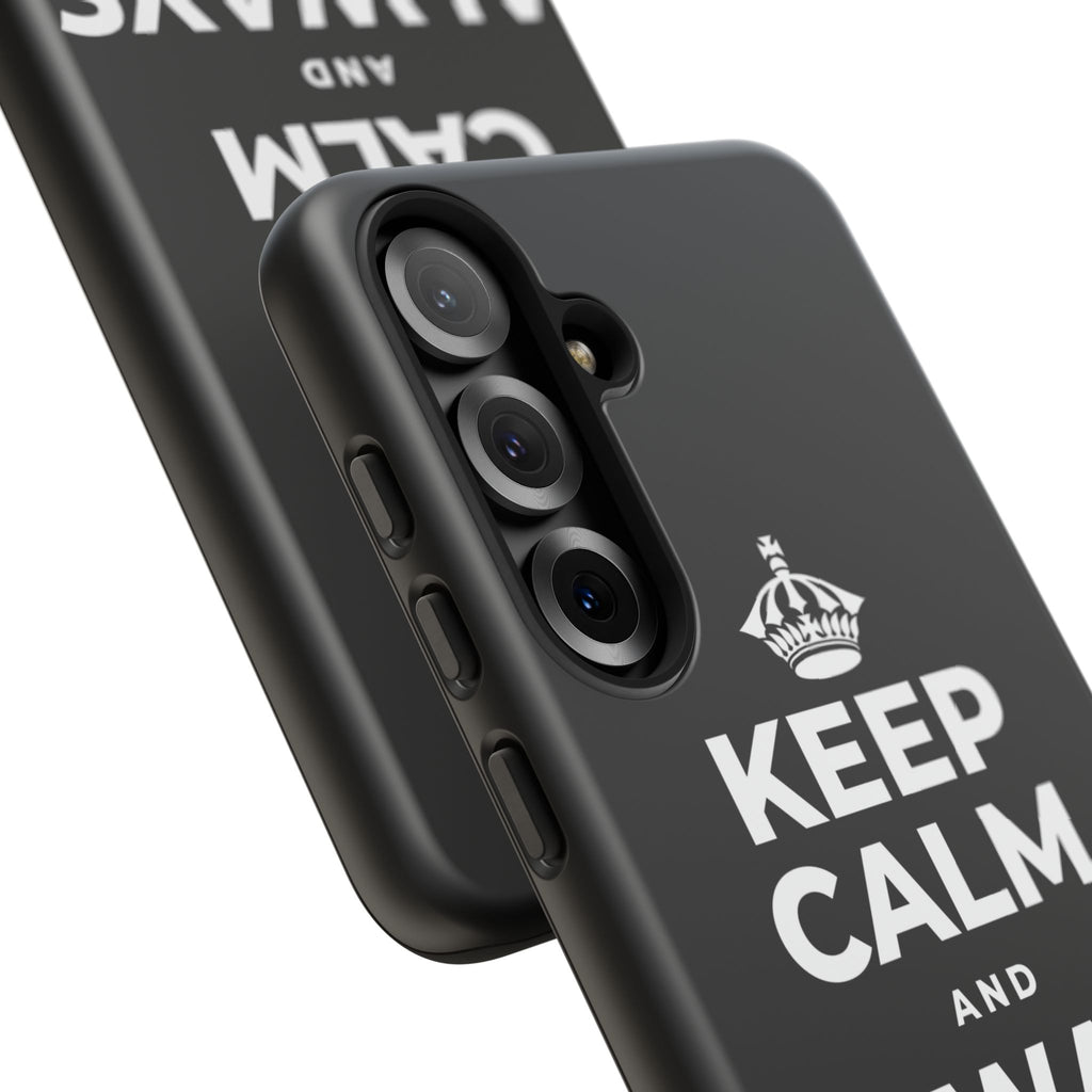 KEEP CALM AND ALWAYS BE 🦇MAN Phone Case