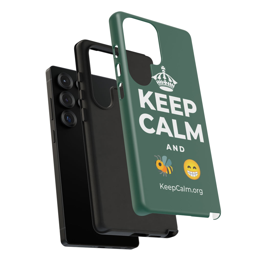 KEEP CALM AND BEE HAPPY Phone Case
