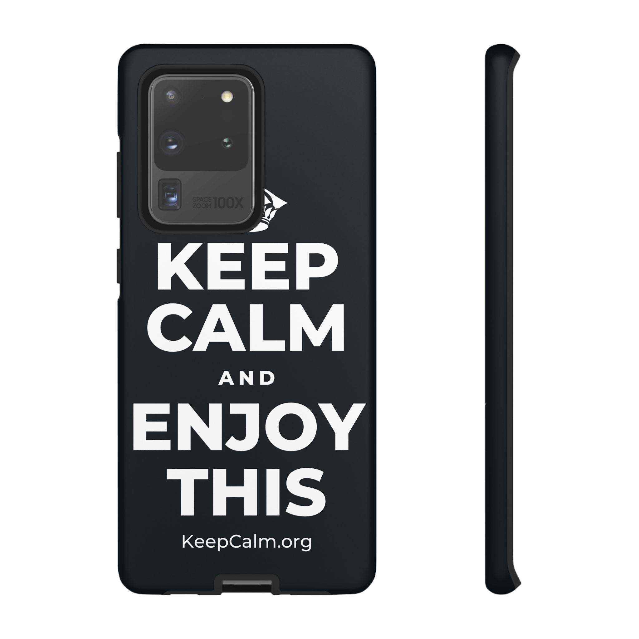 KEEP CALM AND ENJOY THIS Phone Case (Dark)