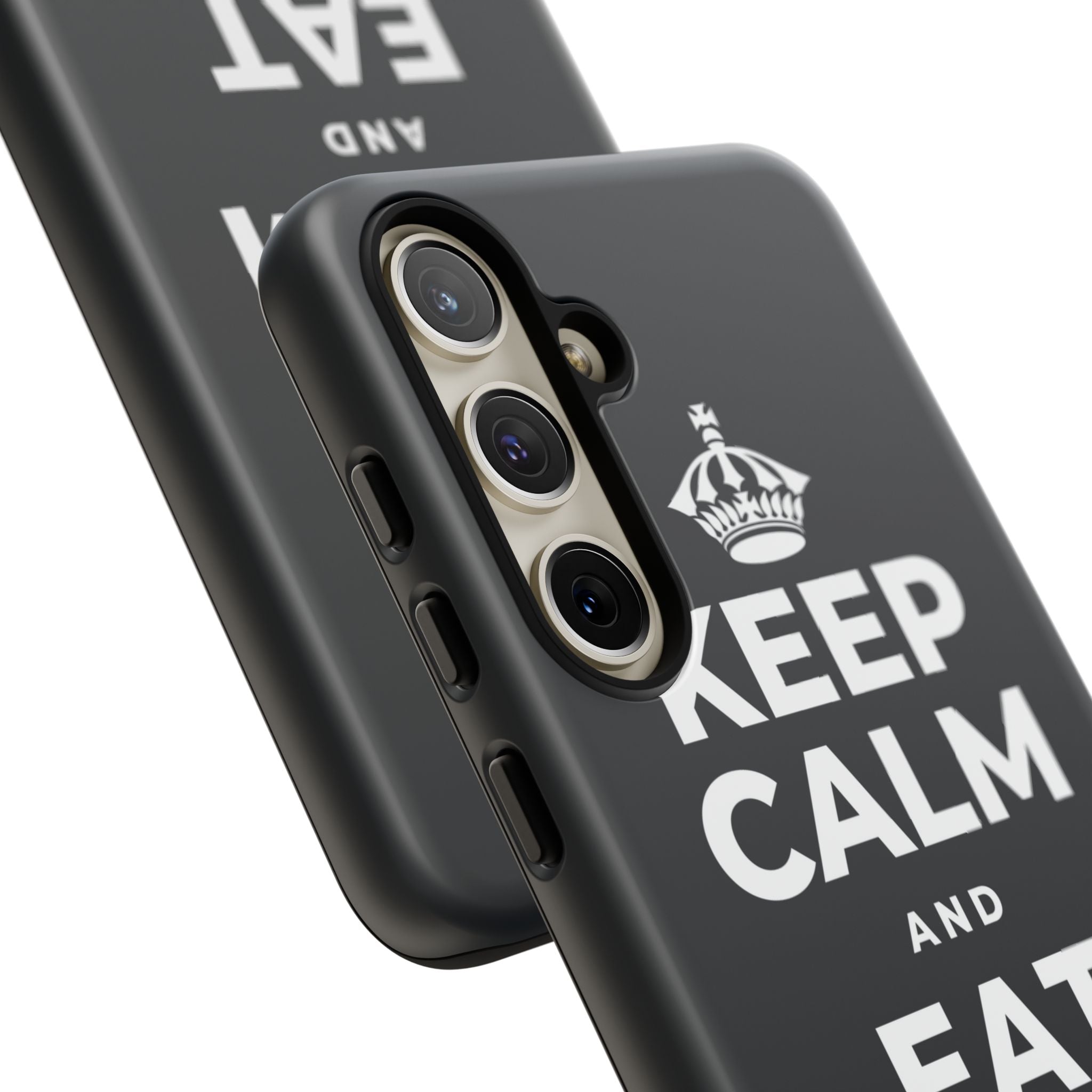 KEEP CALM AND EAT THE SNACK Phone Case (Dark)