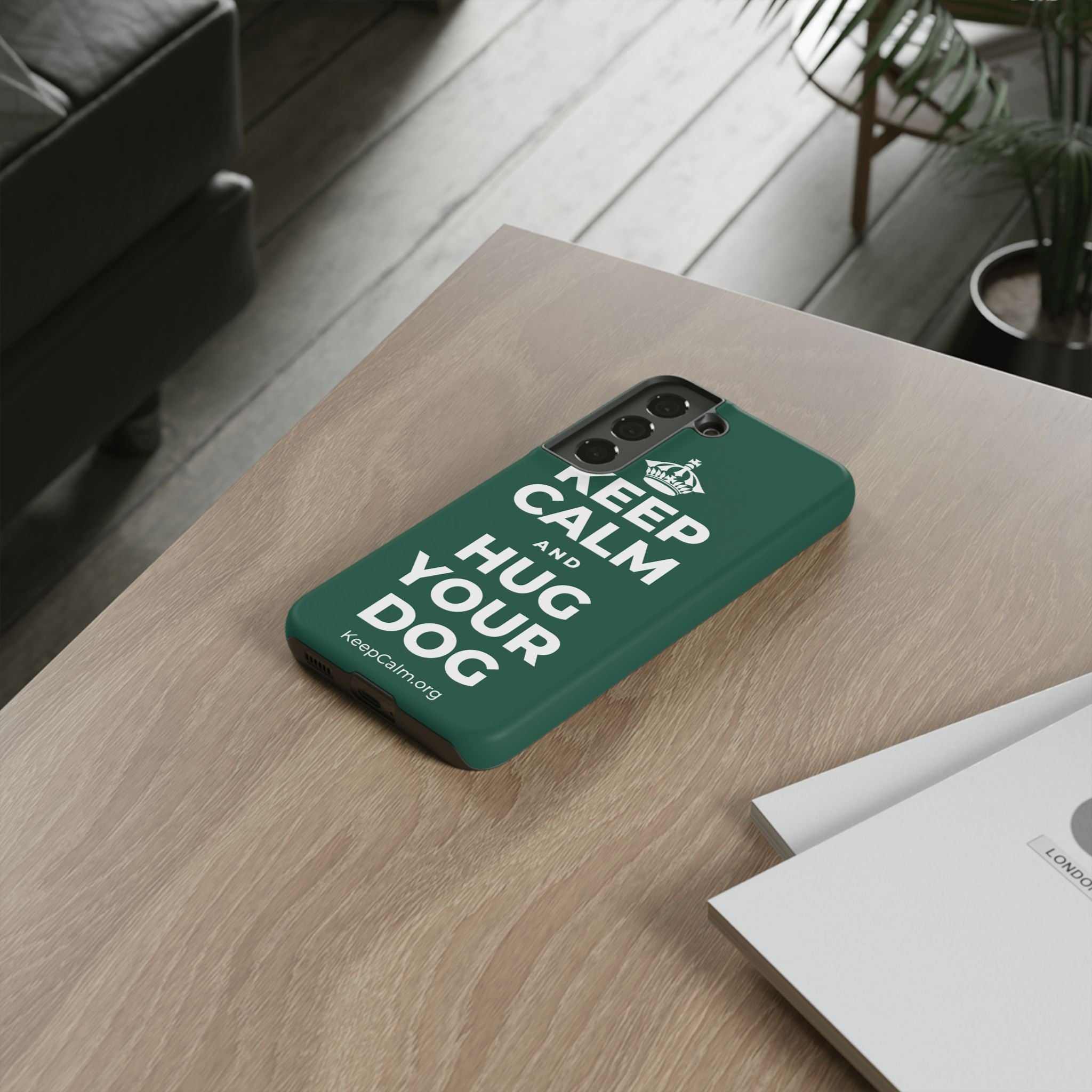 KEEP CALM AND HUG YOUR DOG Phone Case