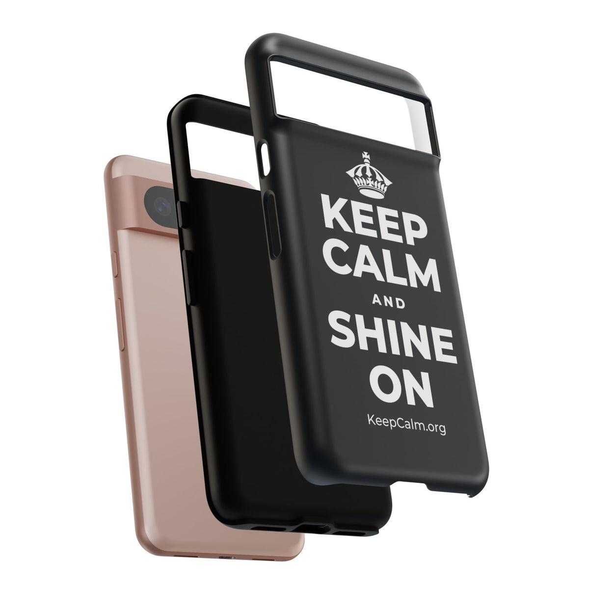 KEEP CALM AND SHINE ON Phone Case (Dark)