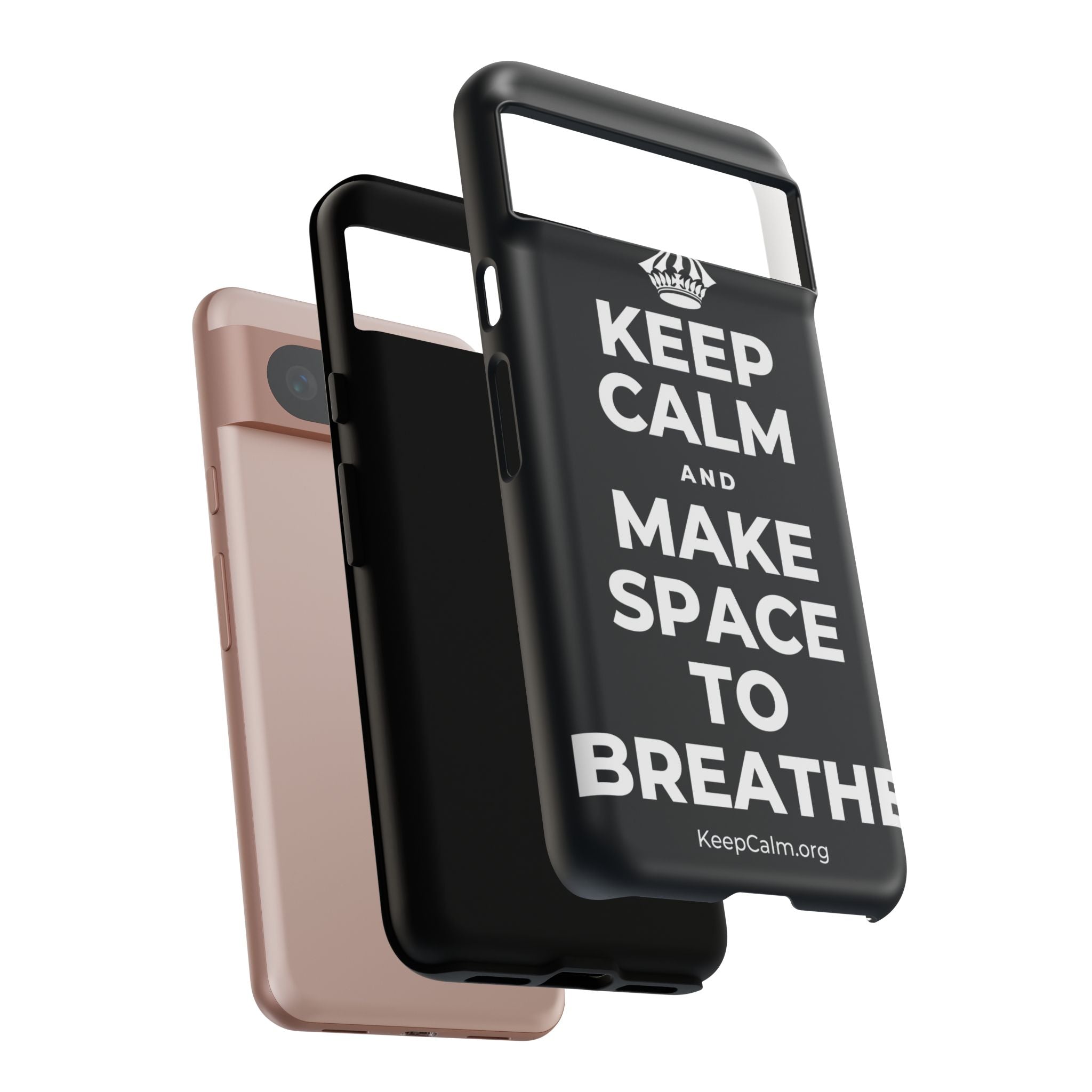 KEEP CALM AND MAKE SPACE TO BREATHE Phone Case (Dark)