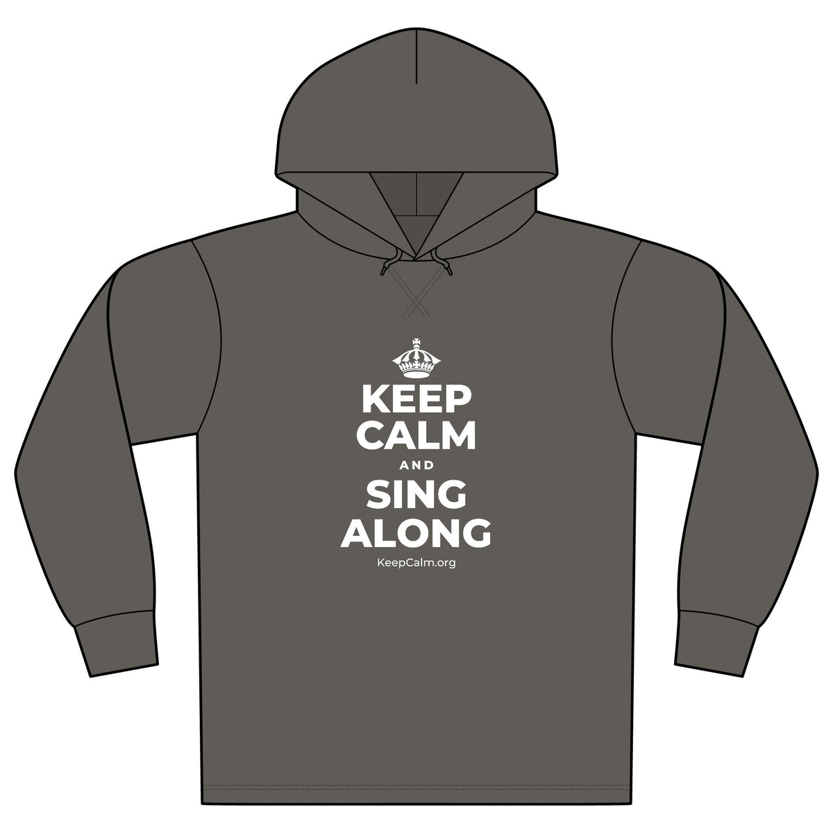KEEP CALM AND SING ALONG Organic Hoodie Tee