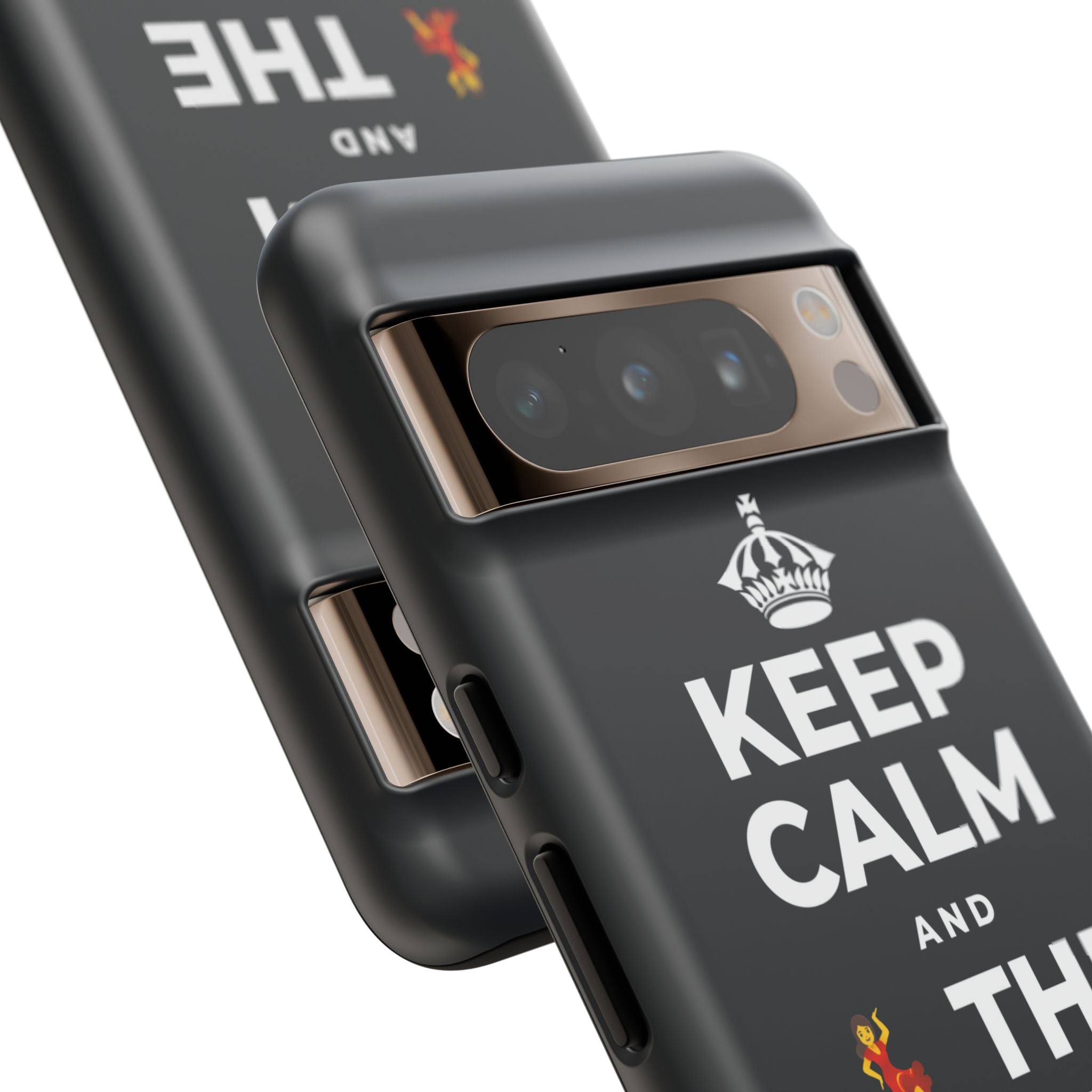 KEEP CALM AND 💃 THE NIGHT AWAY Phone Case (Dark)