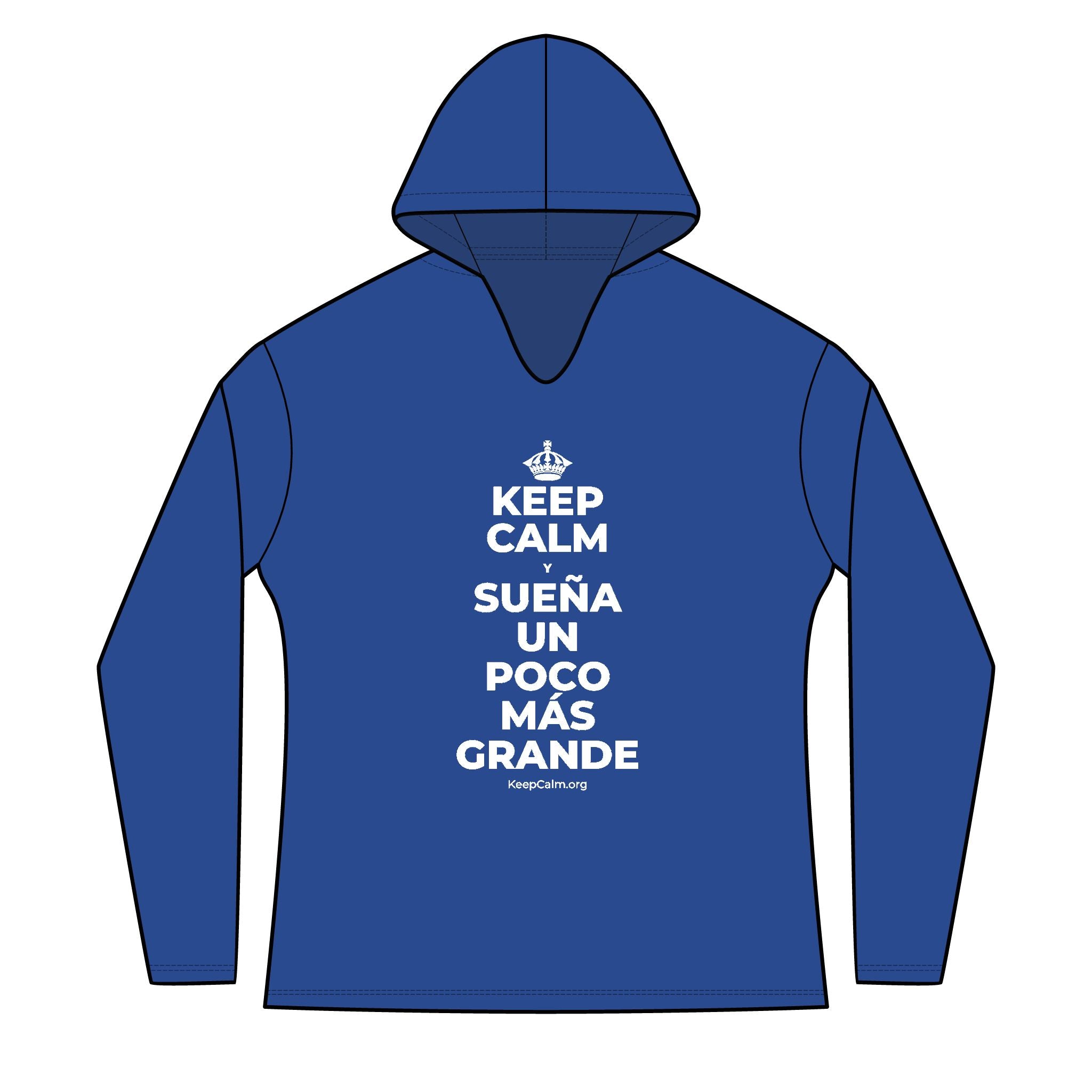 KEEP CALM Y SUEÑA UN POCO MÁS GRANDE Women's Long Sleeve Hoodie