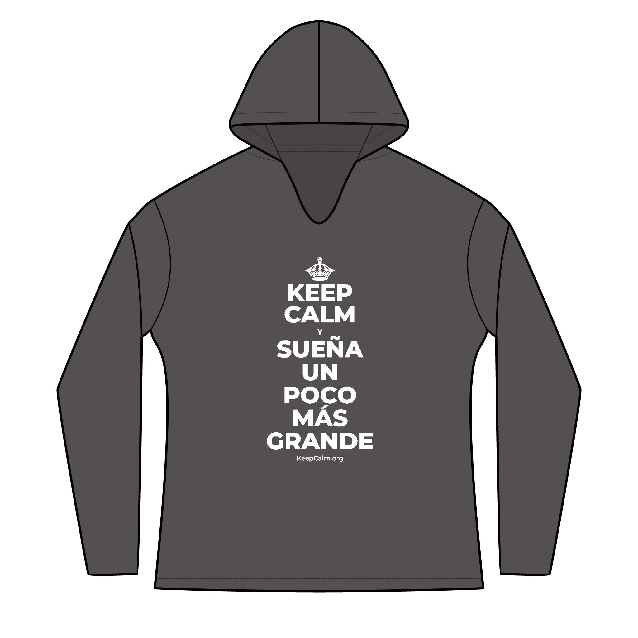 KEEP CALM Y SUEÑA UN POCO MÁS GRANDE Women's Long Sleeve Hoodie