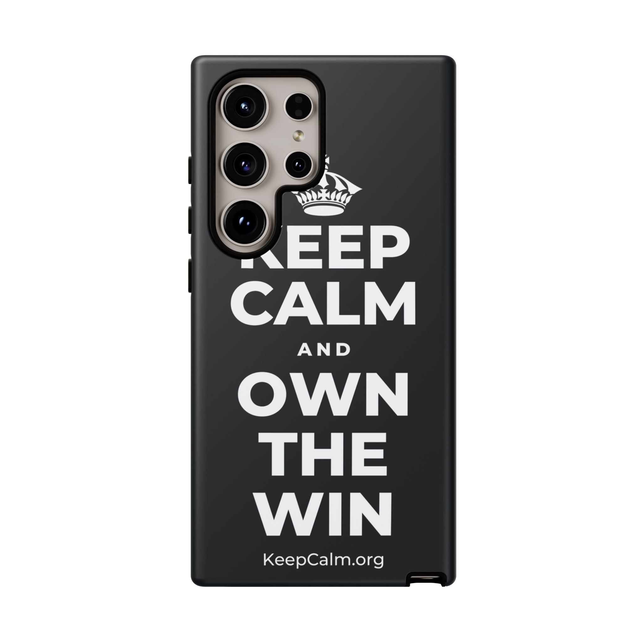 KEEP CALM AND OWN THE WIN Phone Case (Dark)