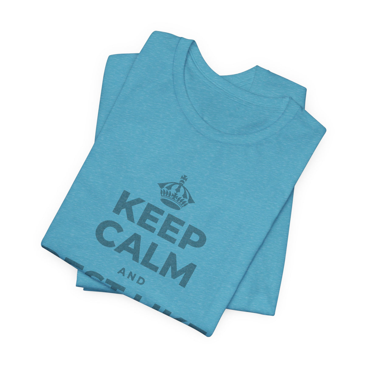 KEEP CALM AND REST LIKE THE SEASON T-Shirt (Soft Cream–Heather Mauve)