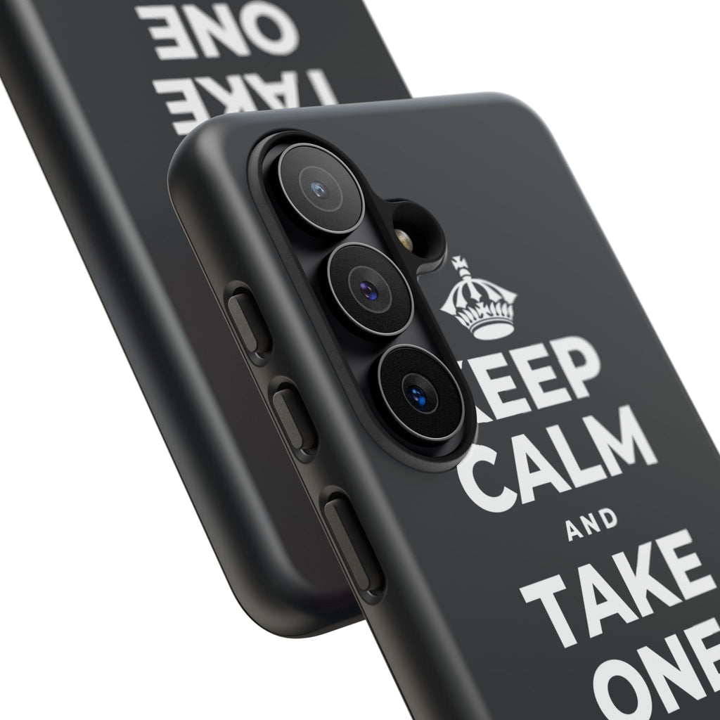 KEEP CALM AND TAKE ONE BREATH AT A TIME Phone Case (Dark)