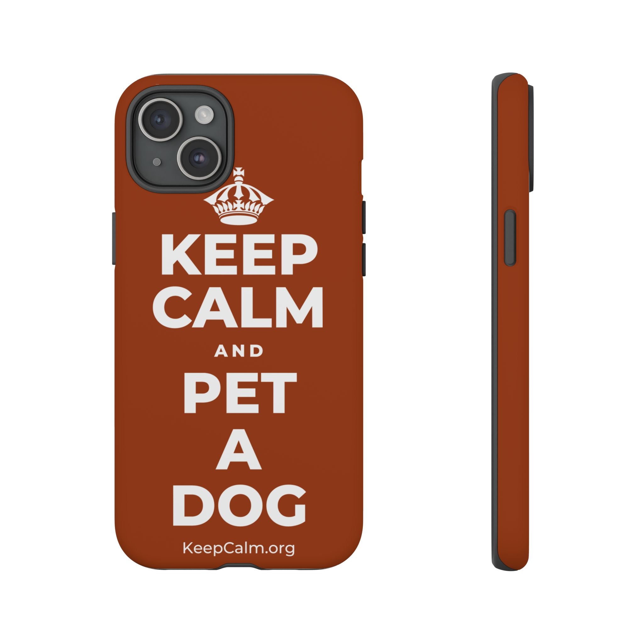 KEEP CALM AND PET A DOG Phone Case