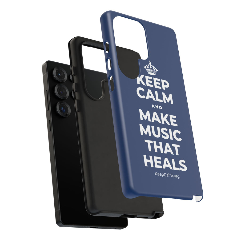 KEEP CALM AND MAKE MUSIC THAT HEALS Phone Case