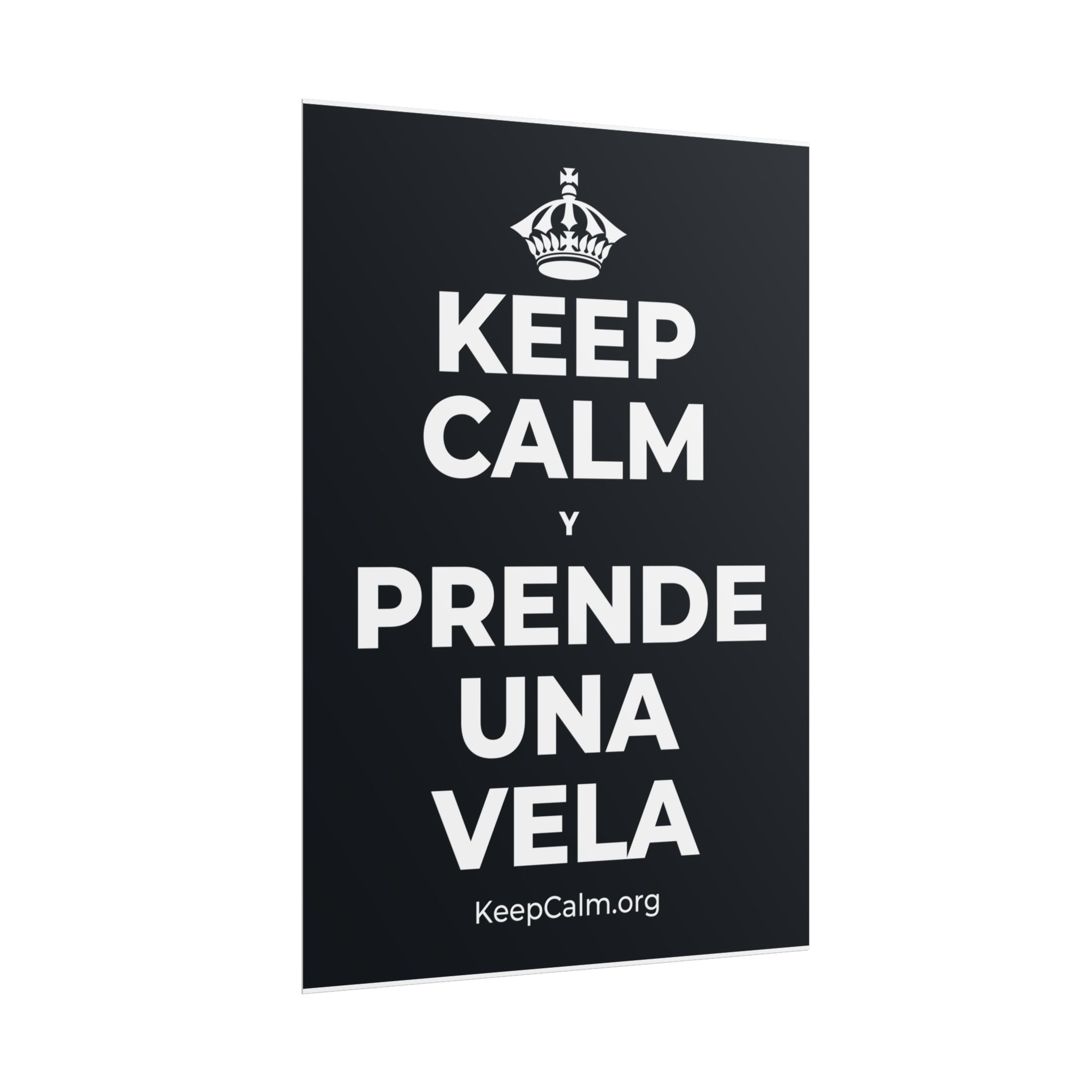 KEEP CALM Y PRENDE UNA VELA Poster (Dark)