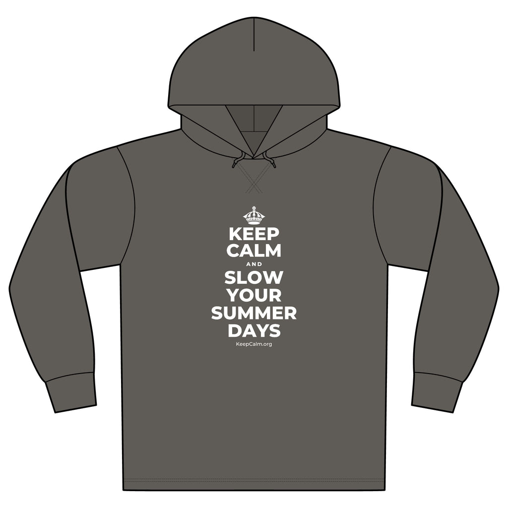 KEEP CALM AND SLOW YOUR SUMMER DAYS Organic Hoodie Tee