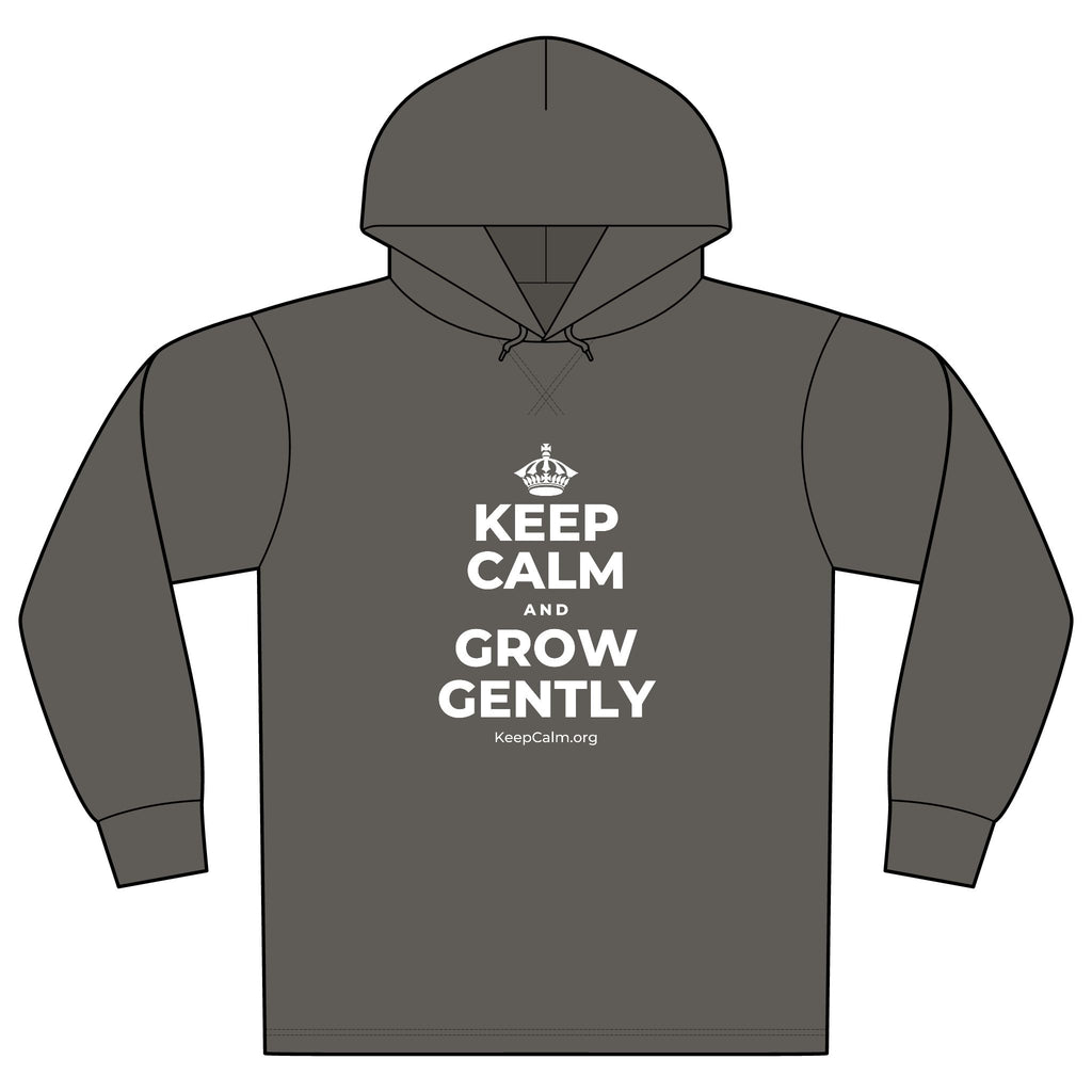KEEP CALM AND GROW GENTLY Organic Hoodie Tee
