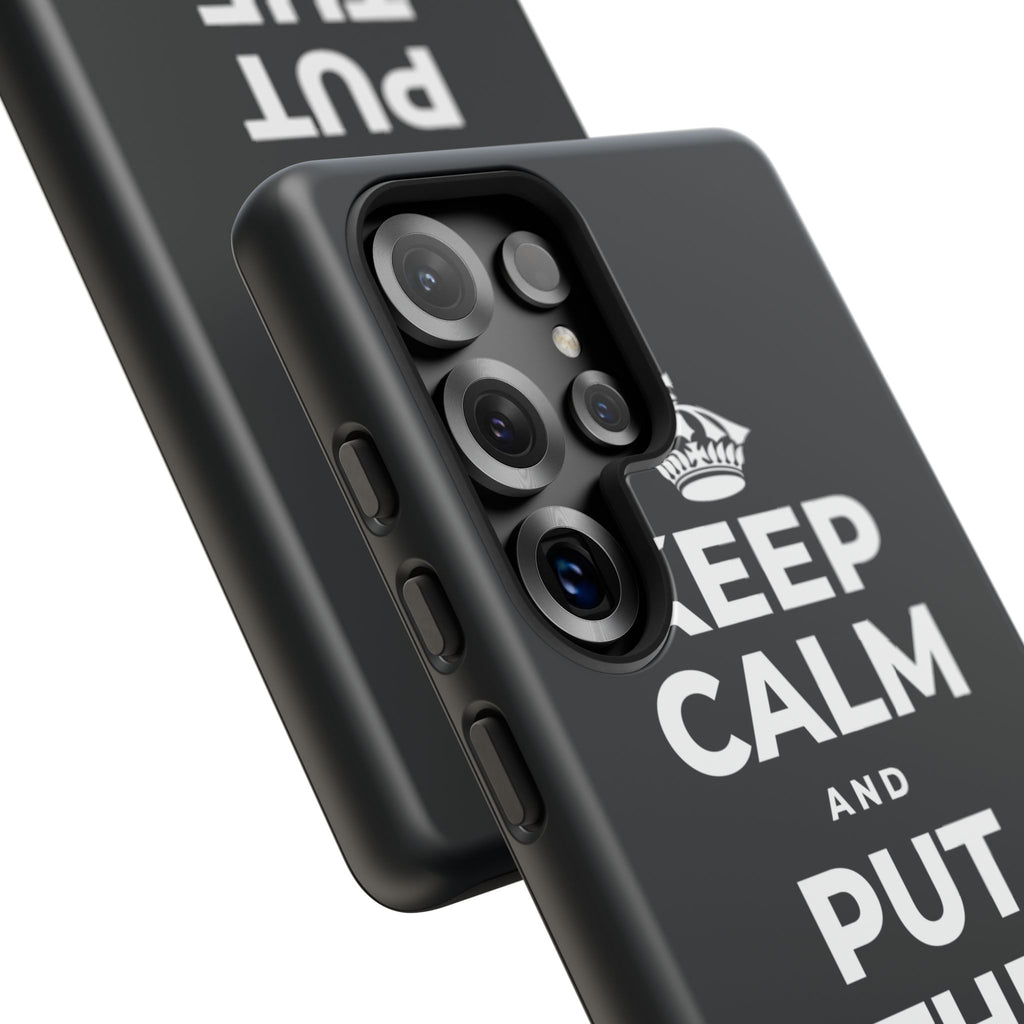 KEEP CALM AND PUT THE PHONE DOWN Phone Case (Dark)