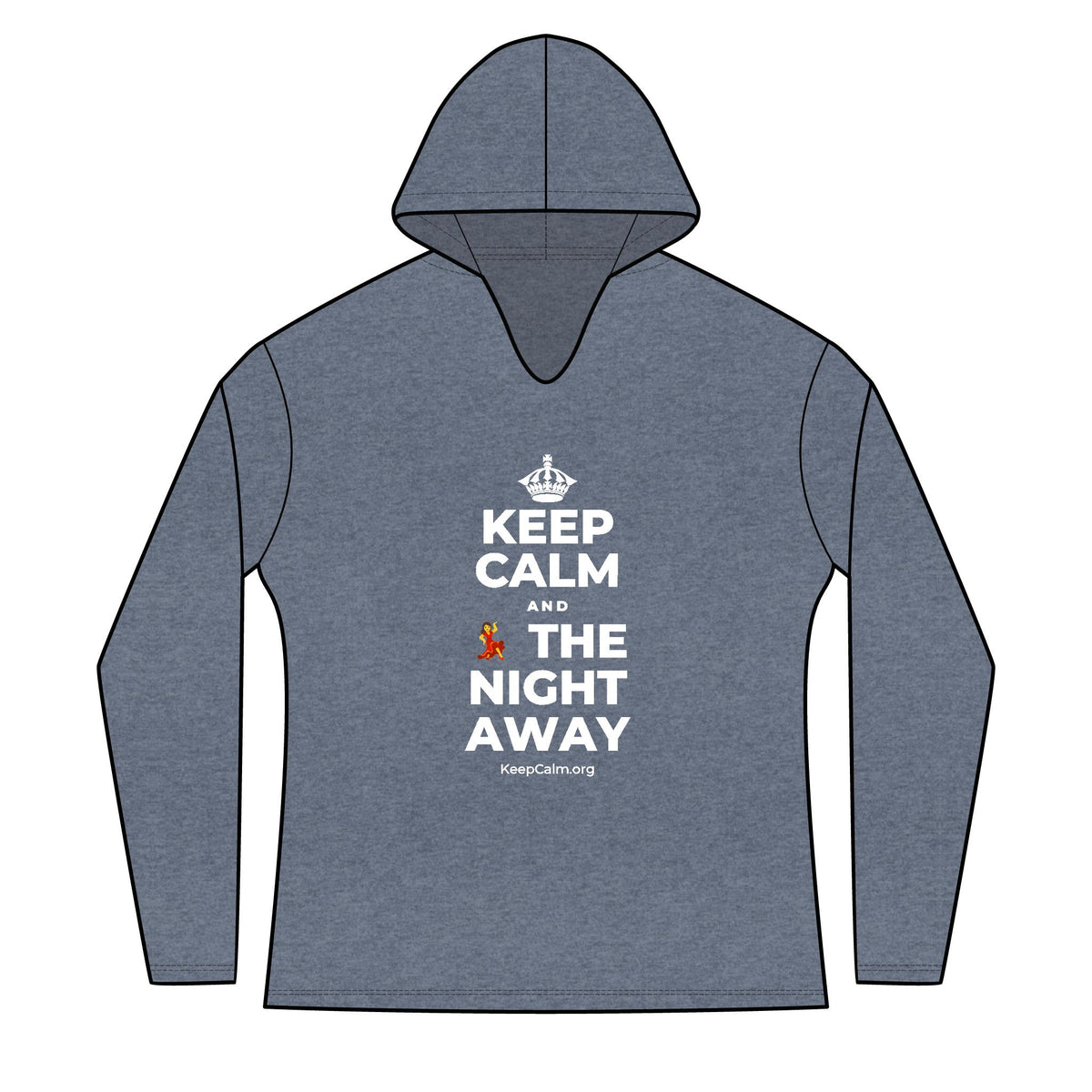KEEP CALM AND 💃 THE NIGHT AWAY Women's Long Sleeve Hoodie