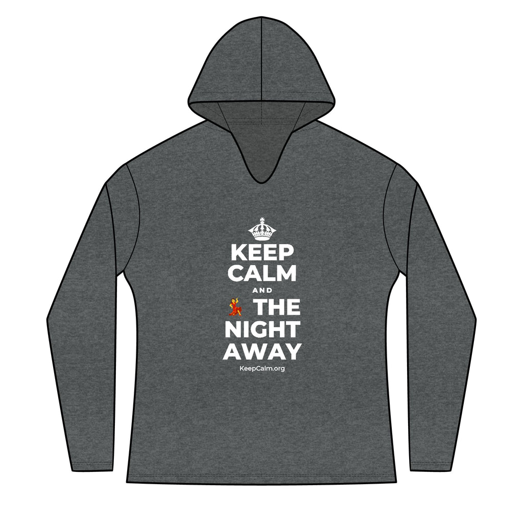 KEEP CALM AND 💃 THE NIGHT AWAY Women's Long Sleeve Hoodie