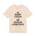 KEEP CALM Y SÉ SUAVE CONTIGO T-Shirt (Soft Cream–Heather Mauve)