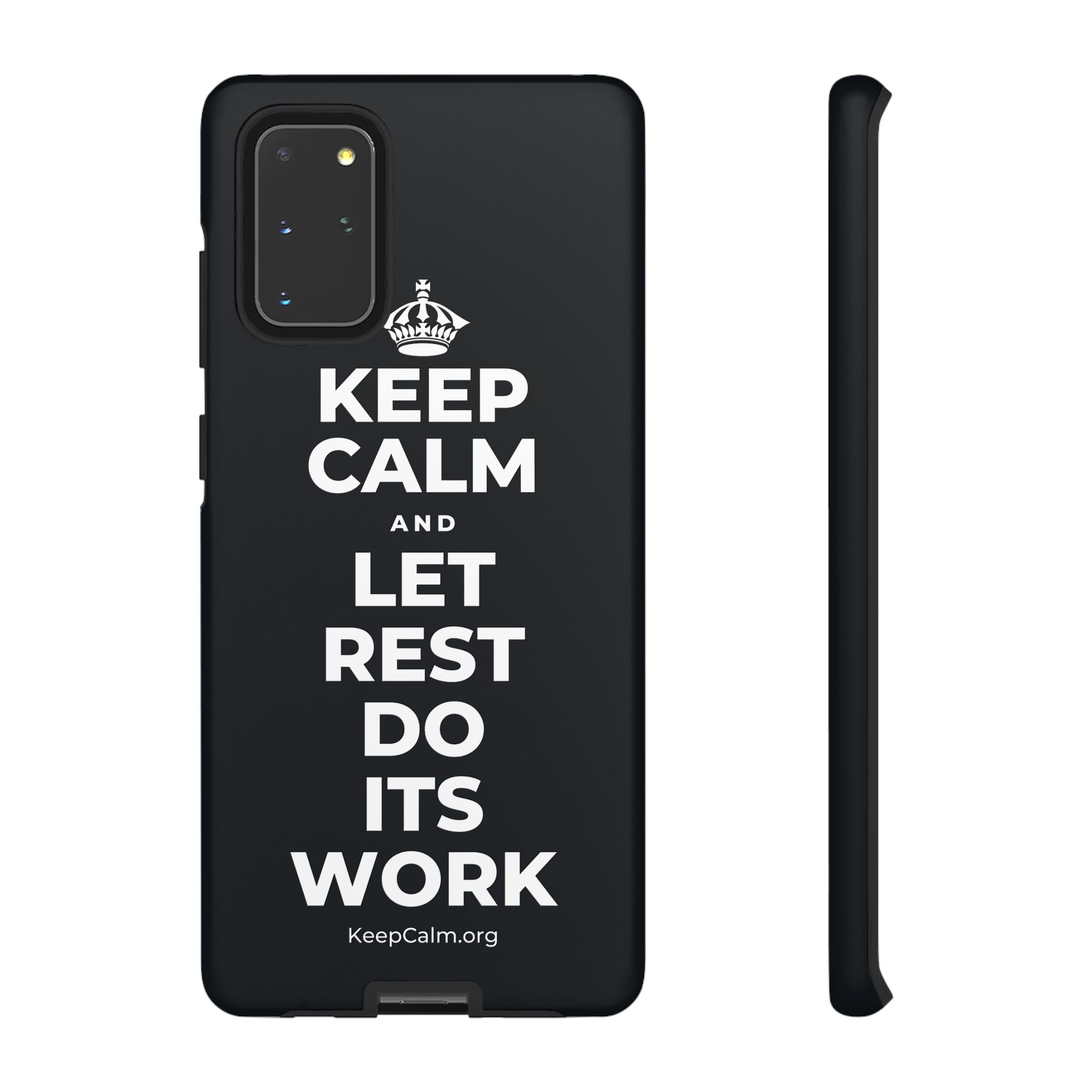 KEEP CALM AND LET REST DO ITS WORK Phone Case (Dark)