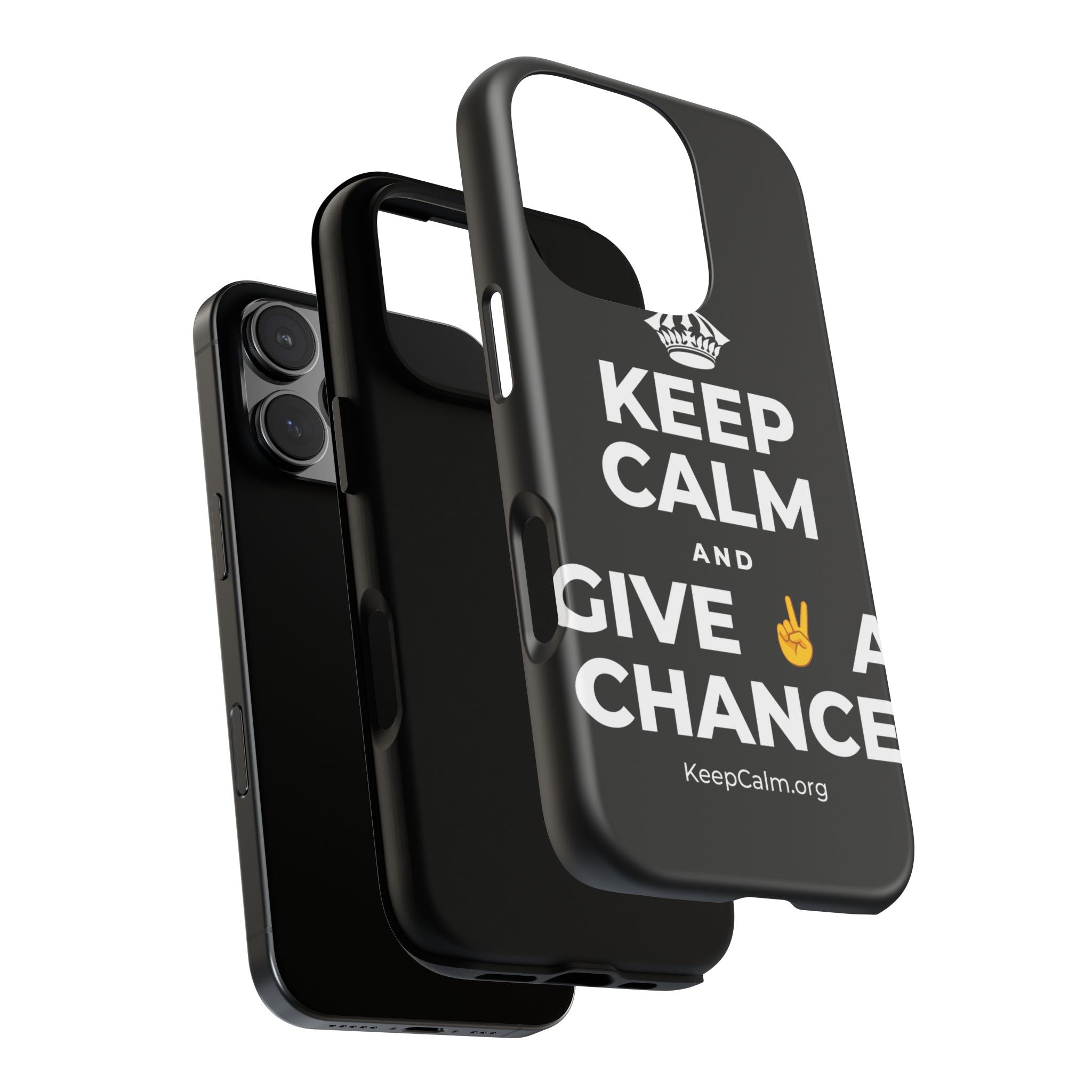 KEEP CALM AND GIVE ✌️ A CHANCE Phone Case