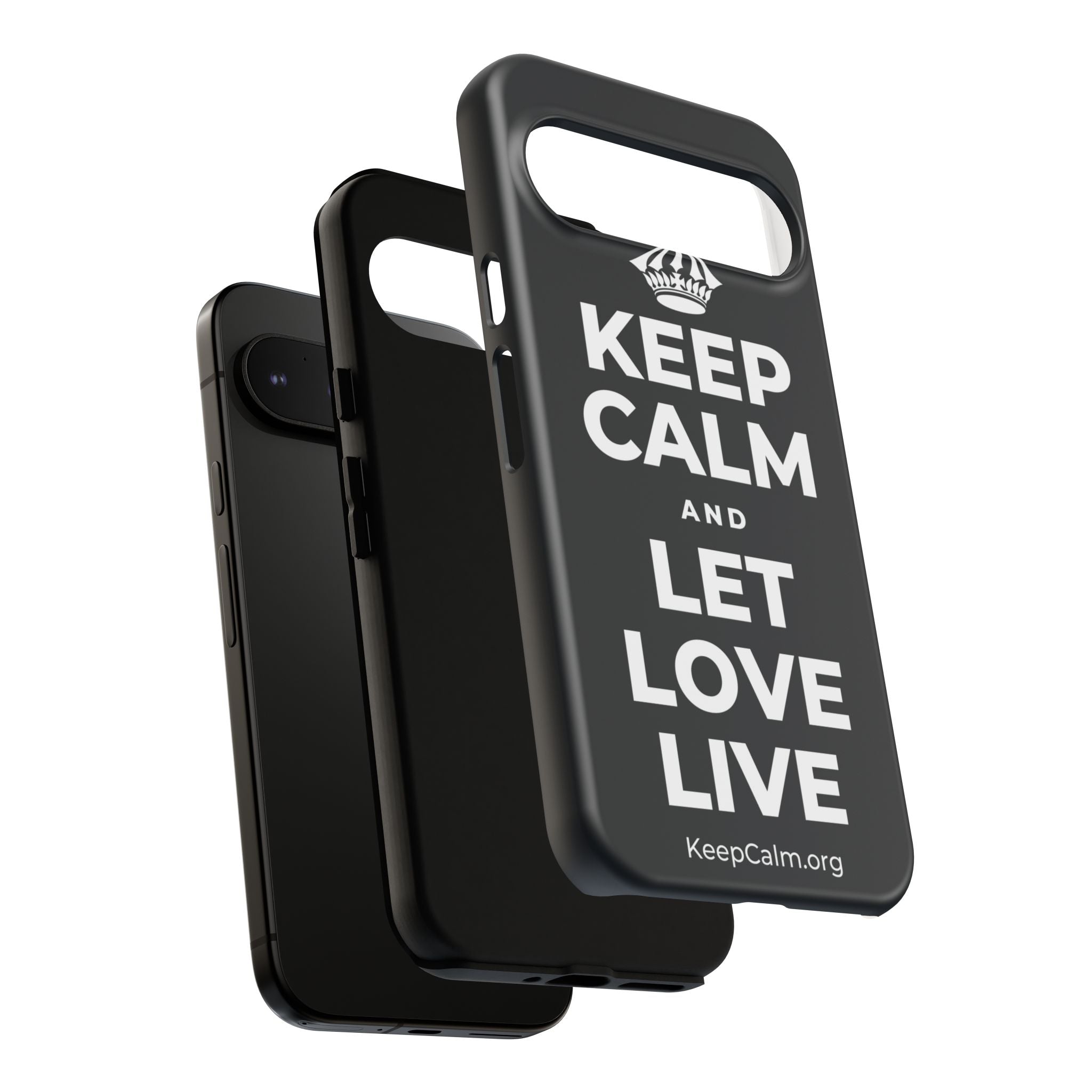 KEEP CALM AND LET LOVE LIVE Phone Case (Dark)