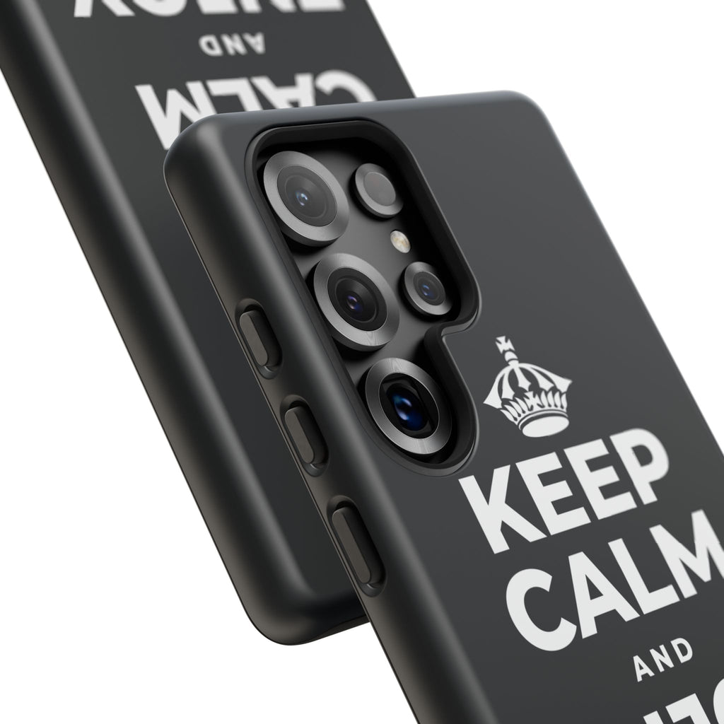 KEEP CALM AND ENJOY THE RIDE Phone Case (Dark)