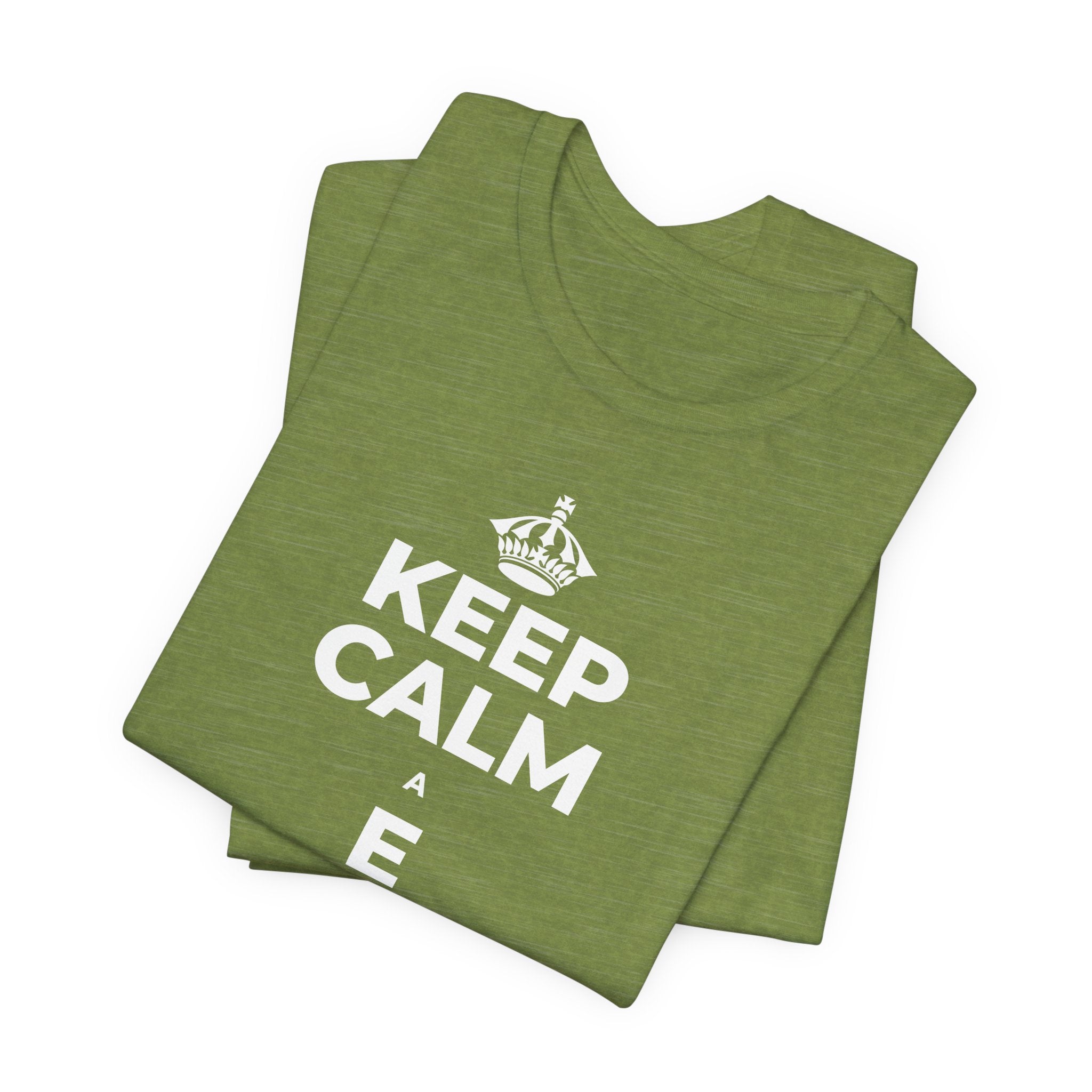 KEEP CALM A E AKAHAI, I NĀ WĀ A PAU T-Shirt (Baby Blue–Silver)