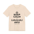 KEEP CALM A LULILULI AKU T-Shirt (Soft Cream–Heather Mauve)